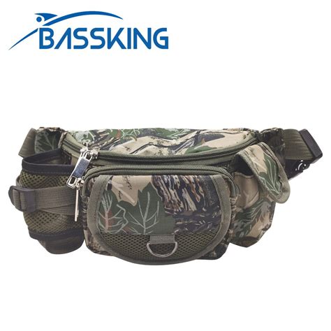 Bassking Bolsa De Pesca Multifuncional Para Exteriores Bolso De Cintura