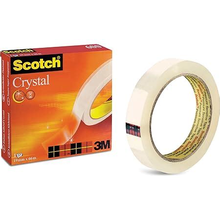 Scotch Cinta Adhesiva Transparente F Cil De Quitar Mm X M