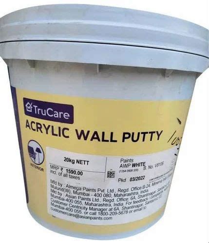 Asian Paints Trucare Acrylic Wall Putty Kg At Best Price In Hyderabad