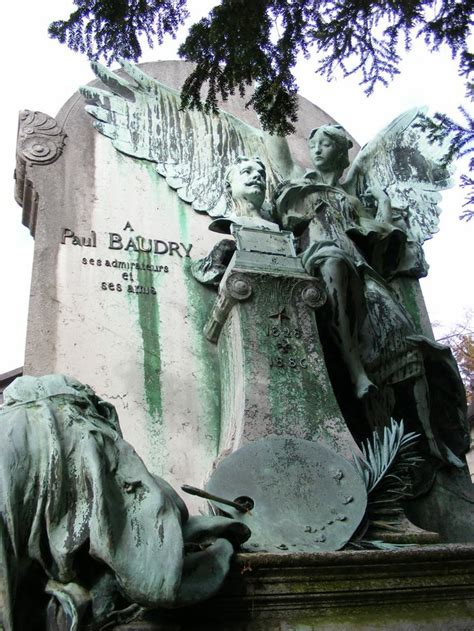 Grave of Paul Baudry French painter Cimetière du Père Lachaise Paris