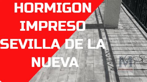 Hormigon Impreso Sevilla De La Nueva Precios M2