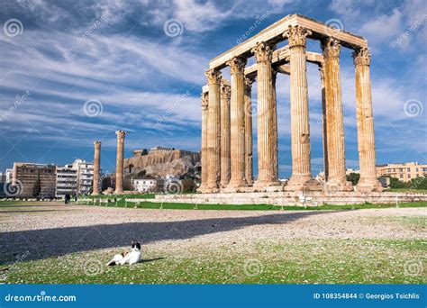 Le Temple De Zeus Greek Olympien Tou Olimpiou Dios D Ordonnateurs