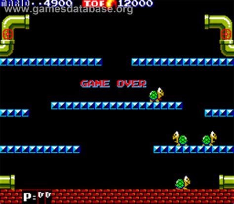 Mario Bros Arcade Artwork Game Over Screen