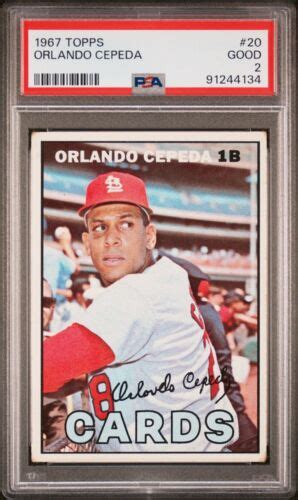 Psa Good Topps Orlando Cepeda Cardinals Hof B Ebay