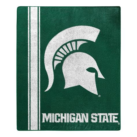 Northwest Ncaa Michigan State Spartans Sherpa Throw Blanket Ebay