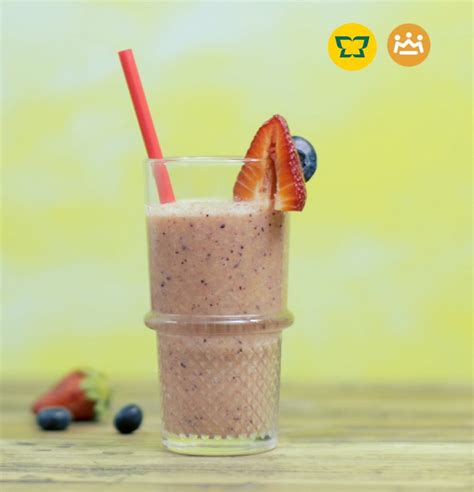 Batido De Fresa Con Platano