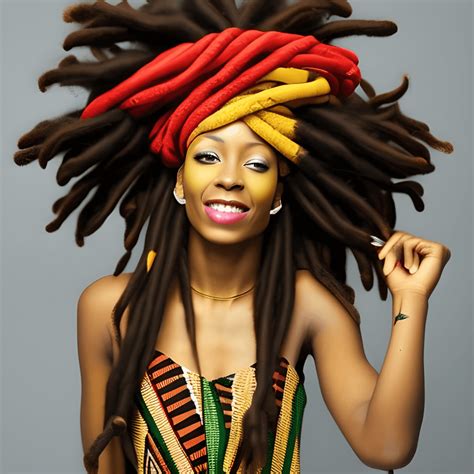 Beautiful African Woman With Dreadlocks · Creative Fabrica