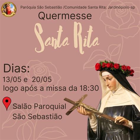 Festa De Santa Rita De C Ssia Em Jardin Polis Arquidiocese De