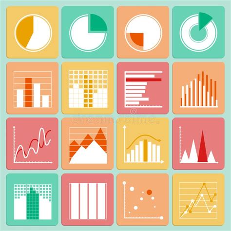 Infographics Chart Set Charts Result Graphs Icons Statistics Financial