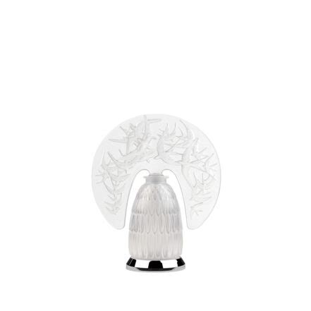 Lampe Hirondelles Lalique Vessiere Cristaux