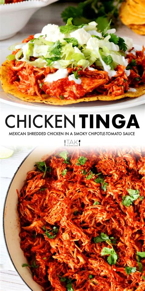 Tinga de Pollo (Mexican Chicken Tinga) - The Anthony Kitchen