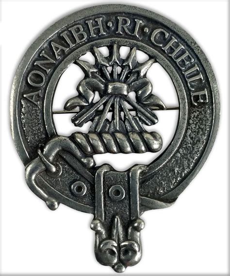 Cameron Cap Badge Pewter Clan Crest Badge Gaelic Themes Etsy