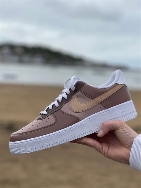 The Mocha Custom Nike Air Force S Etsy Uk