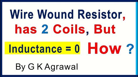 Non Inductive Wire Wound Resistor Inductance Less Coil Youtube