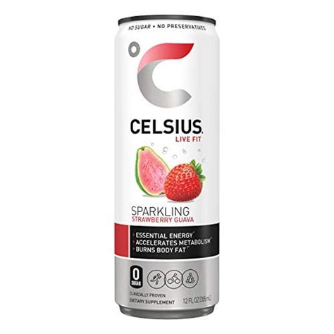 Celsius Sparkling Strawberry Guava 12 12 Fl Oz Cans