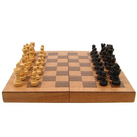 Tabuleiro de Xadrez Madeira Chessboard Clássico Dobrável