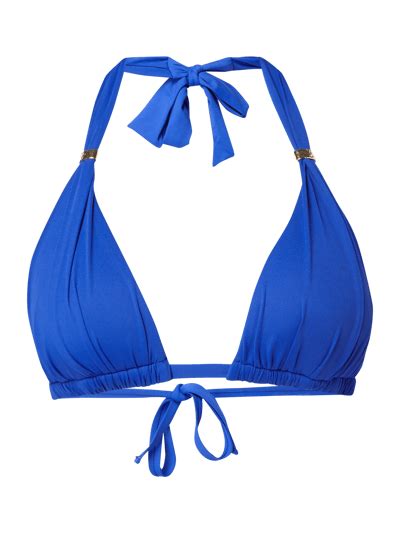 Lauren Ralph Lauren Bikini Oberteil Mit Neckholder Zum Binden Blau