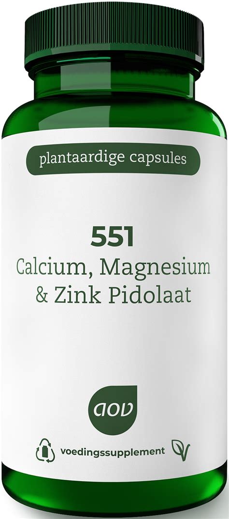 Calcium Magnesium Zink Pidolaat Capsules Aov Nova Vitae