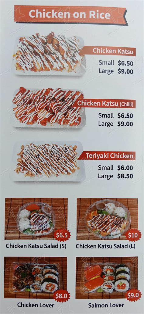 Menu At Sushi World Restaurant Auckland