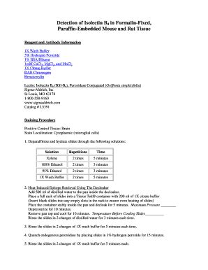 Fillable Online Niehs Nih Detection Of Isolectin B In Formalin Fixed