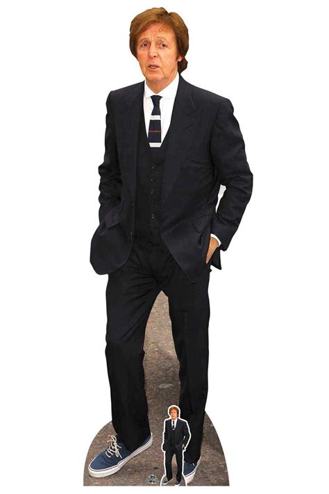 Paul Mccartney Blue Suit Lifesize Cardboard Cutout Standee Standup