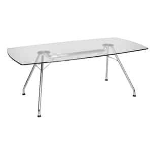 Glass Conference Table 39x77 - Industrial Man Lifts