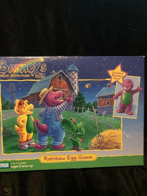 Barneys Great Adventure Rainbow Egg Game Complete In Box 1998 W