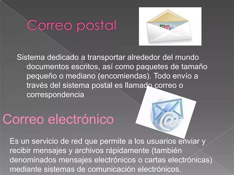 Semejanzas Y Diferencias Entre Correo Postal Y Electronico Ppt