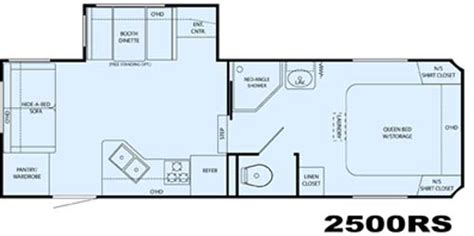 Heartland Sundance Fifth Wheel Floorplan 2500rs