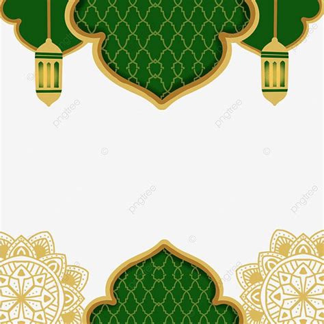 Islamic Green Border Png Image