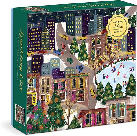 Galison Sparkling Piece Puzzle With Illustrations Of