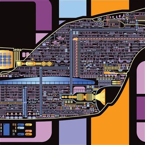 Star Trek Enterprise D Schematics