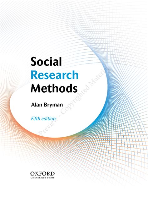 Research Methods Bryman 5th Edition