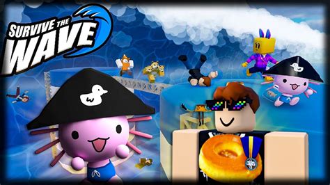 Sobrevivando Tsunamis Bugs Roblox Survive The Wave Youtube