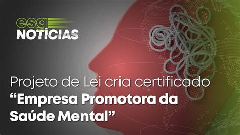 Projeto De Lei Cria Certificado Empresa Promotora Da Sa De Mental