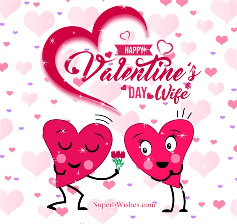 Red Heart Happy Valentine S Day Wife Animated Superbwishes