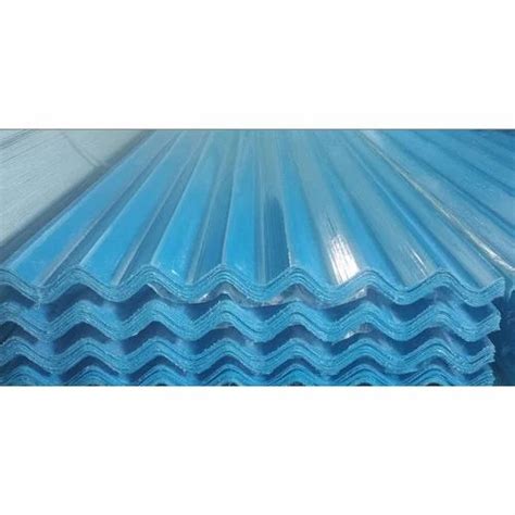 Fiberglass Corrugated Roofing Sheet, Thickness: 2-3 mm at Rs 140 ...