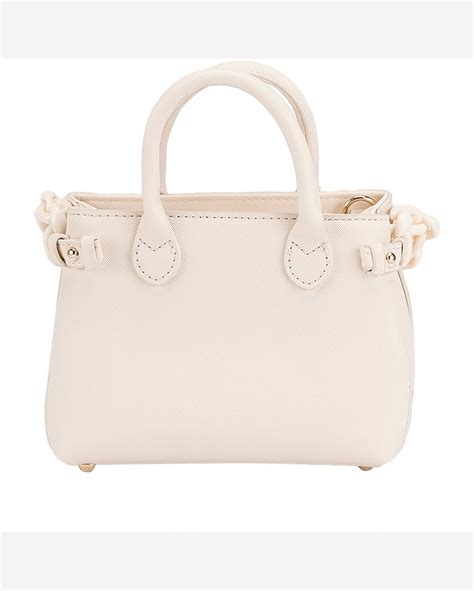 Riachuelo Bolsa Tiracolo Pequena Gabriela Corrente Texturizado Off White