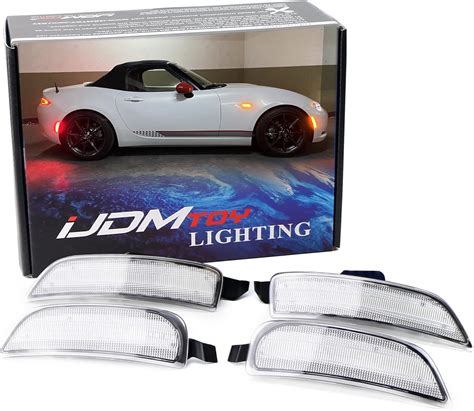 Amazon Ijdmtoy Clear Lens Amber Red Full Led Side Marker Light Kit