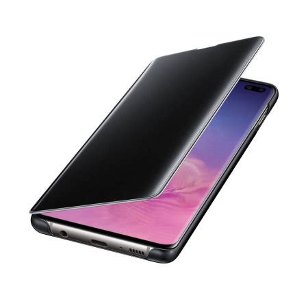 Official Samsung Galaxy S10 Plus Clear View Cover Case Black