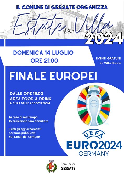 Finale Europei Estate In Villa 2024 Comune Di Gessate