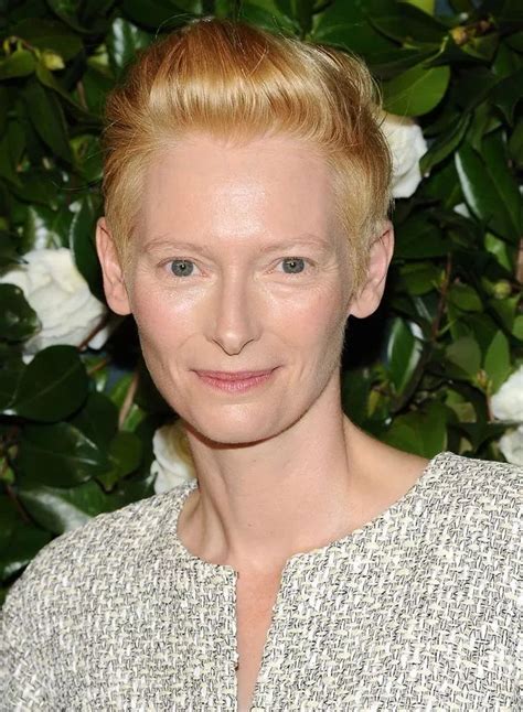 Tilda Swinton Is Unrecognisable In Long Wig And Full Face Of Make Up On