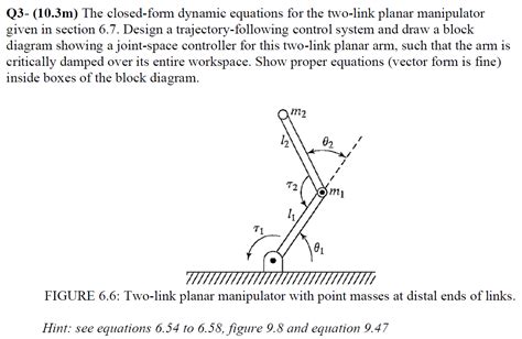 Q3 10 3m The Closed Form Dynamic Equations For Chegg