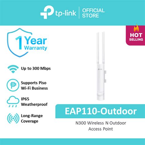 TP Link EAP110 Outdoor 300Mbps Wireless N Outdoor Access