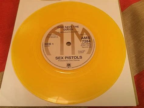 Sex Pistols God Save The Queen Blue Vinyl Single New Reissue