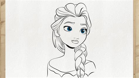 Como Dibujar La Princesa Elsa Frozen Disney Paso A Paso Fácil Y