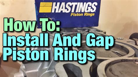 How To Install And Gap New Piston Rings Youtube