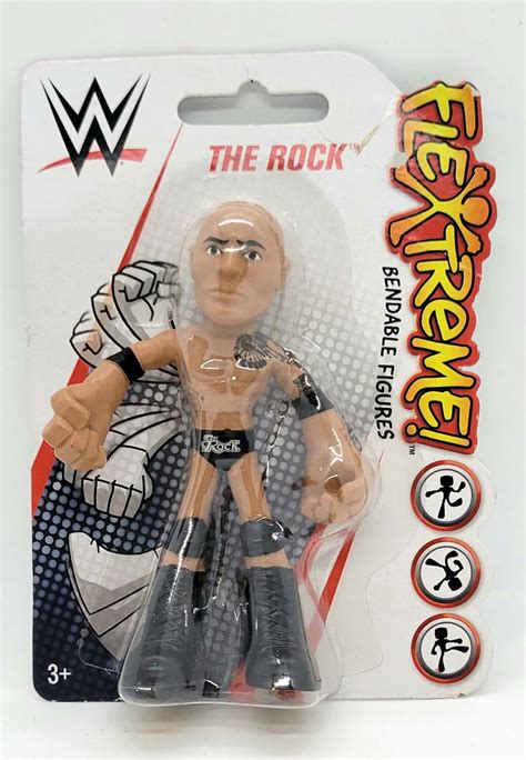 Wwe Flextreme The Rock Bendy Figure