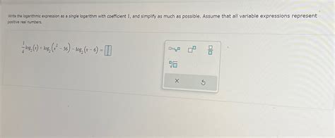 Solved Write The Logarithmic Expression As A Single Chegg