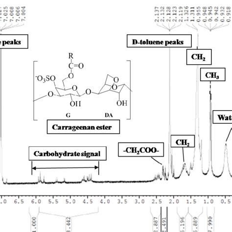 FTIR spectrum of the κ carrageenan and carrageenan esters The